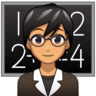 Teacher: Medium Skin Tone Emoji 🧑🏽‍🏫 image - Emojidex style