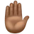 Raised Hand: Medium-Dark Skin Tone