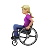 Woman In Manual Wheelchair: Medium-Light Skin Tone
