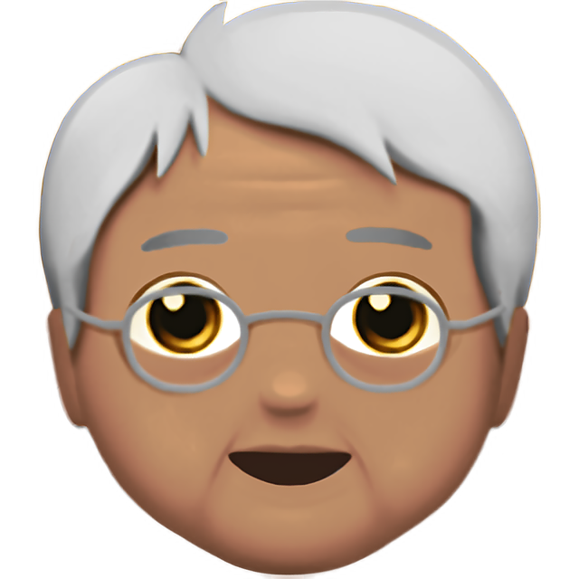 Older Person: Medium Skin Tone