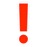 Red Exclamation Mark Emoji ❗ image - SoftBank style
