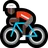 Person Biking: Dark Skin Tone