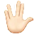 Vulcan Salute: Light Skin Tone