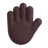Raised Hand: Dark Skin Tone