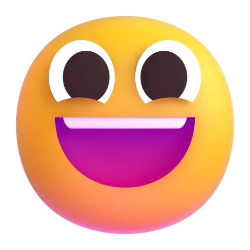หน้ายิ้มด้วยการอ้าปาก