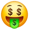 Money-Mouth Face Emoji 🤑 image - Samsung style
