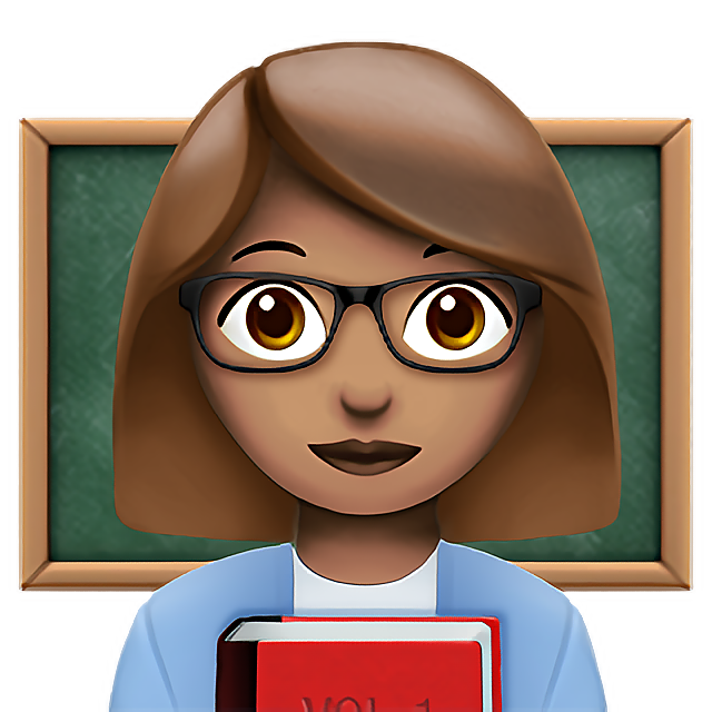 Woman Teacher: Medium Skin Tone