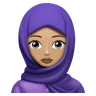Woman With Headscarf: Medium-Light Skin Tone Emoji 🧕🏼 image - Huawei Harmony OS style