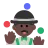 Man Juggling: Dark Skin Tone