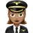 Woman Pilot: Medium Skin Tone