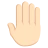Raised Back Of Hand: Light Skin Tone