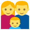 Family: Man, Woman, Boy Emoji 👨‍👩‍👦 image - EmojiTwo style