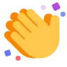 手をたたく Emoji 👏 image - Tossface style