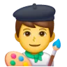 Man Artist Emoji 👨‍🎨 image - Samsung style
