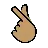 Hand With Index Finger And Thumb Crossed: Medium Skin Tone