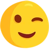 Emoji Kacsintó arc 😉 image - Facebook Messenger (2016) style