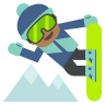 Snowboarder: Medium-Dark Skin Tone Emoji 🏂🏾 image - EmojiTwo style