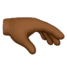 Palm Down Hand: Medium-Dark Skin Tone Emoji 🫳🏾 image - Huawei Harmony OS style