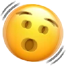 Shaking Face Emoji 🫨 image - Apple style