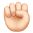Raised Fist: Light Skin Tone