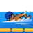 Person Swimming: Medium-Dark Skin Tone