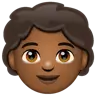 Child: Medium-Dark Skin Tone Emoji 🧒🏾 image - WhatsApp style