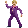 Man Dancing: Medium-Light Skin Tone Emoji 🕺🏼 image - Apple style