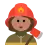Woman Firefighter: Medium Skin Tone