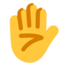 Эмодзи Поднятая рука ✋ image - Microsoft Classic 2D style