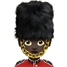 Woman Guard: Dark Skin Tone Emoji 💂🏿‍♀️ image - Apple style