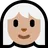 Woman: Medium-Light Skin Tone, White Hair
