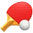 Tischtennis Paddel und Ball