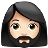 Woman: Light Skin Tone, Beard