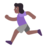 Woman Running: Medium-Dark Skin Tone