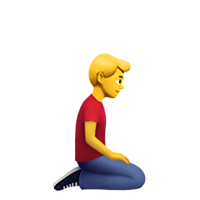 Man Kneeling Facing Right