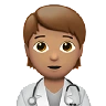 Health Worker: Medium Skin Tone Emoji 🧑🏽‍⚕️ image - Apple style