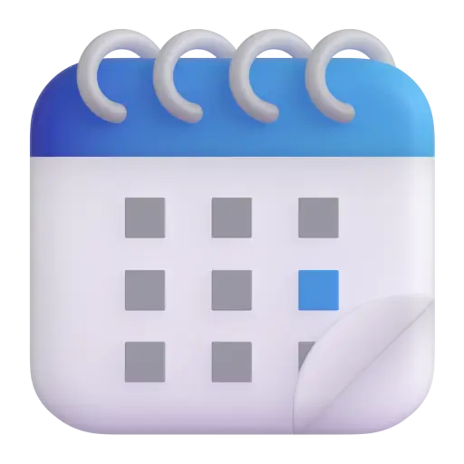 Calendario espiral almohadilla
