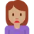 Woman Frowning: Medium Skin Tone