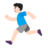 Man Running: Light Skin Tone