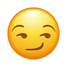 Visage avec sourire narquois