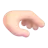 Palm Down Hand: Light Skin Tone