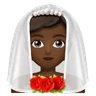 Person With Veil: Medium-Dark Skin Tone Emoji 👰🏾 image - Huawei Harmony OS style