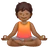 Person In Lotus Position: Medium-Dark Skin Tone