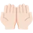 Palms Up Together: Light Skin Tone