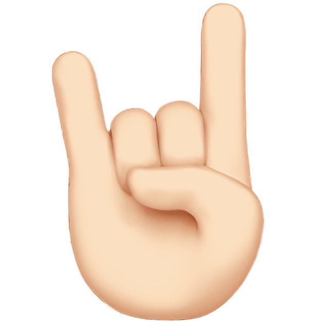 Sign Of The Horns: Light Skin Tone