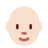 Person: Light Skin Tone, Bald