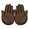 Palms Up Together: Dark Skin Tone Emoji 🤲🏿 image - Huawei Harmony OS style