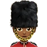 Guard: Medium-Dark Skin Tone Emoji 💂🏾 image - Apple style