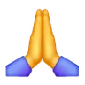 Katlanmış ellerle olan kişi Emoji 🙏 image - Samsung style