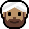 Person Wearing Turban: Medium Skin Tone Emoji 👳🏽 image - Microsoft Windows 10 Segoe UI Emoji style